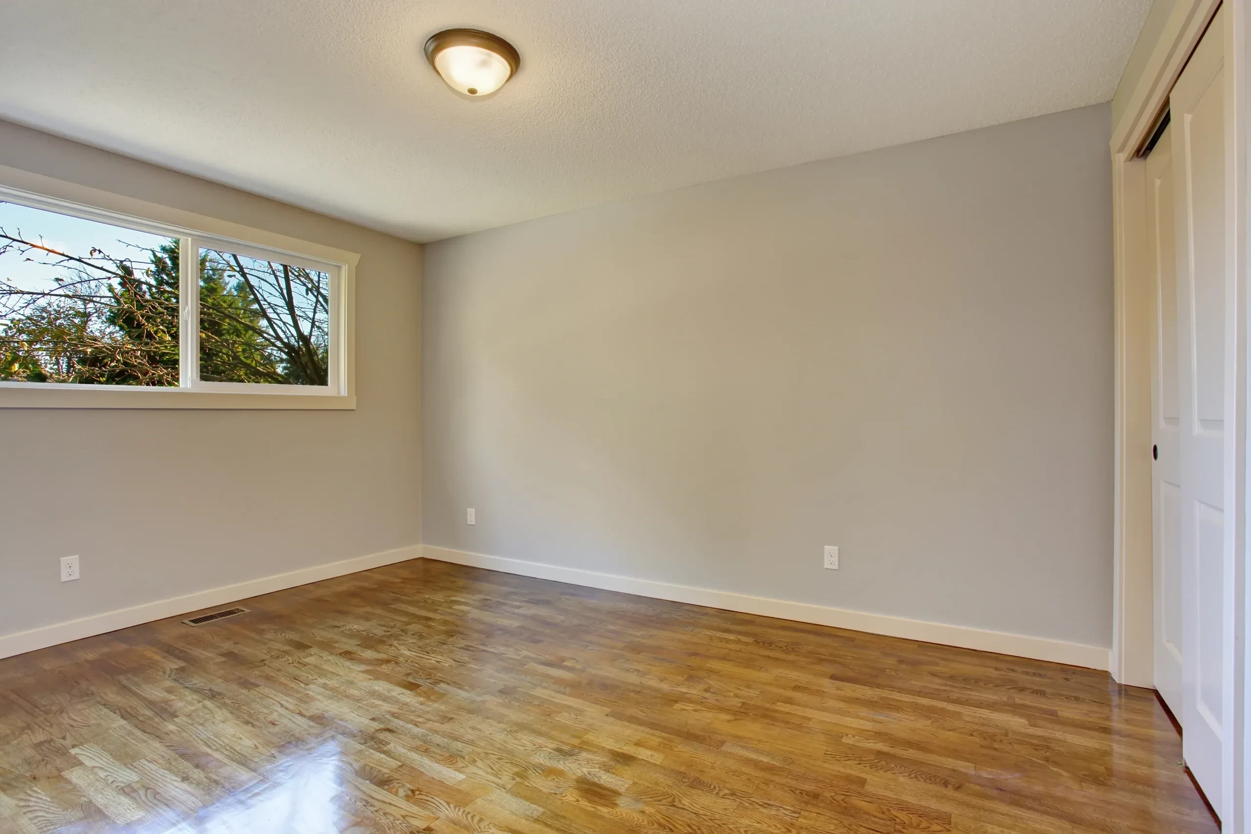 Hardwood floor refinishing project